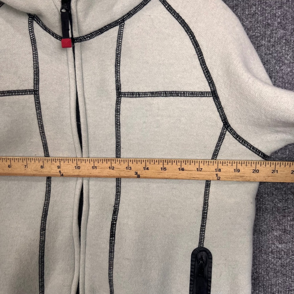 Dale of Norway Full Zip Hoodie Womens Light blue Small Good Wool Contrast Stitch - Picture 5 of 11